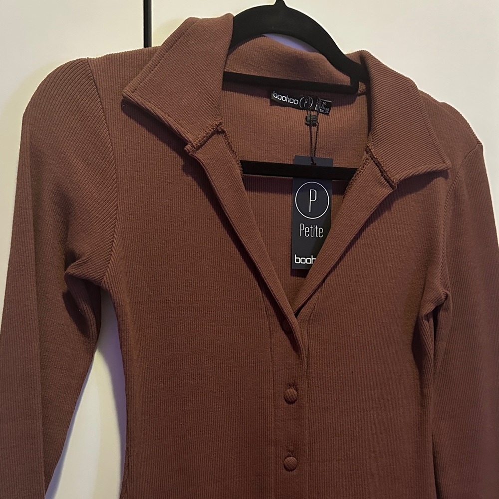 Mini Button Dress - Picture 2 of 3